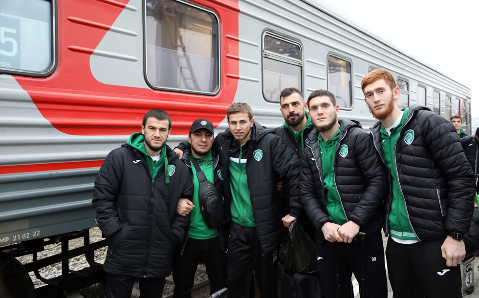 "Ахмат" отправился на выезд в Ростов-на-Дону на поезде