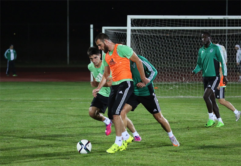 Во вторник «Терек» провел тренировку вечером