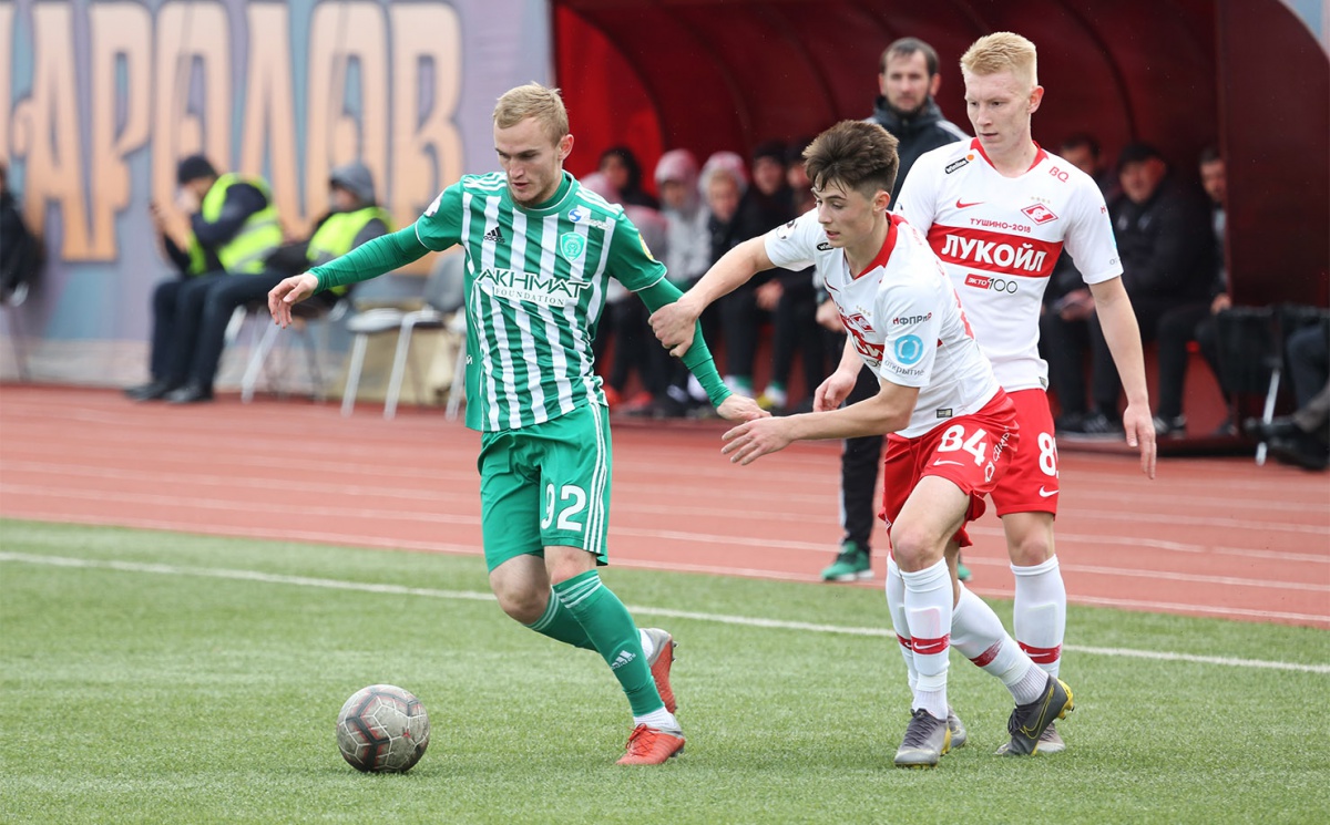 Молодежный состав грозненцев уступил «Спартаку»