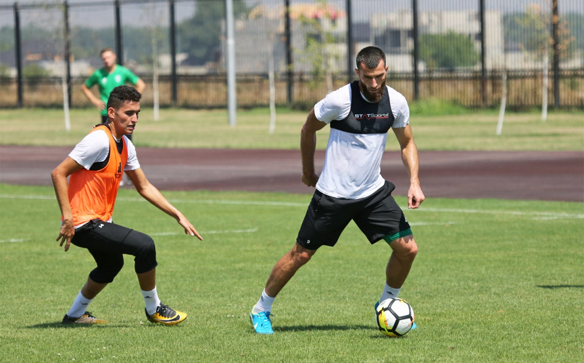 Во вторник грозненцы провели утреннюю тренировку