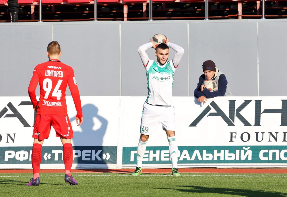 Молодежный состав «Терека» уступил «Спартаку»