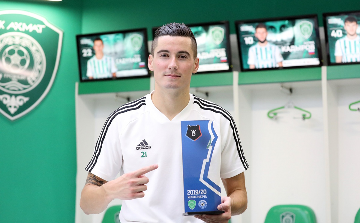 Одисе Роши выбрали лучшим футболистом матча «Ахмат» - «Оренбург»