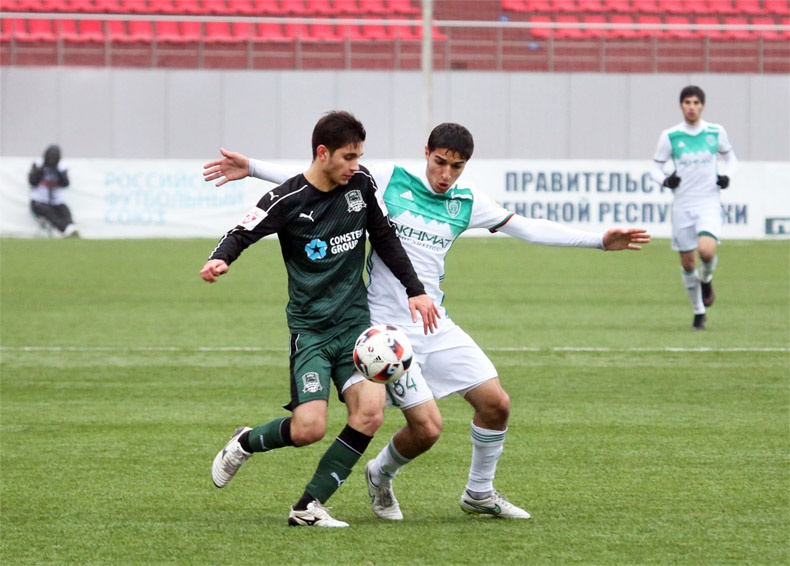 Молодежный состав «Терека» сыграл вничью с «Краснодаром»